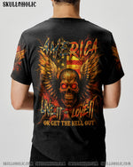 BLISSCORNERS AMERICA LIVE IT LOVE IT OR GET THE HELL OUT ALL OVER PRINT