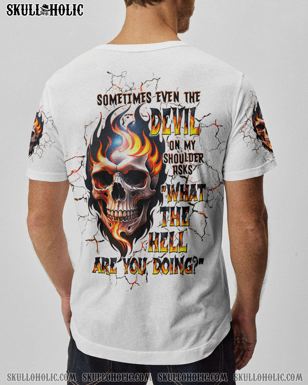 BLISSCORNERS SOMETIMES EVEN THE DEVIL ALL OVER PRINT