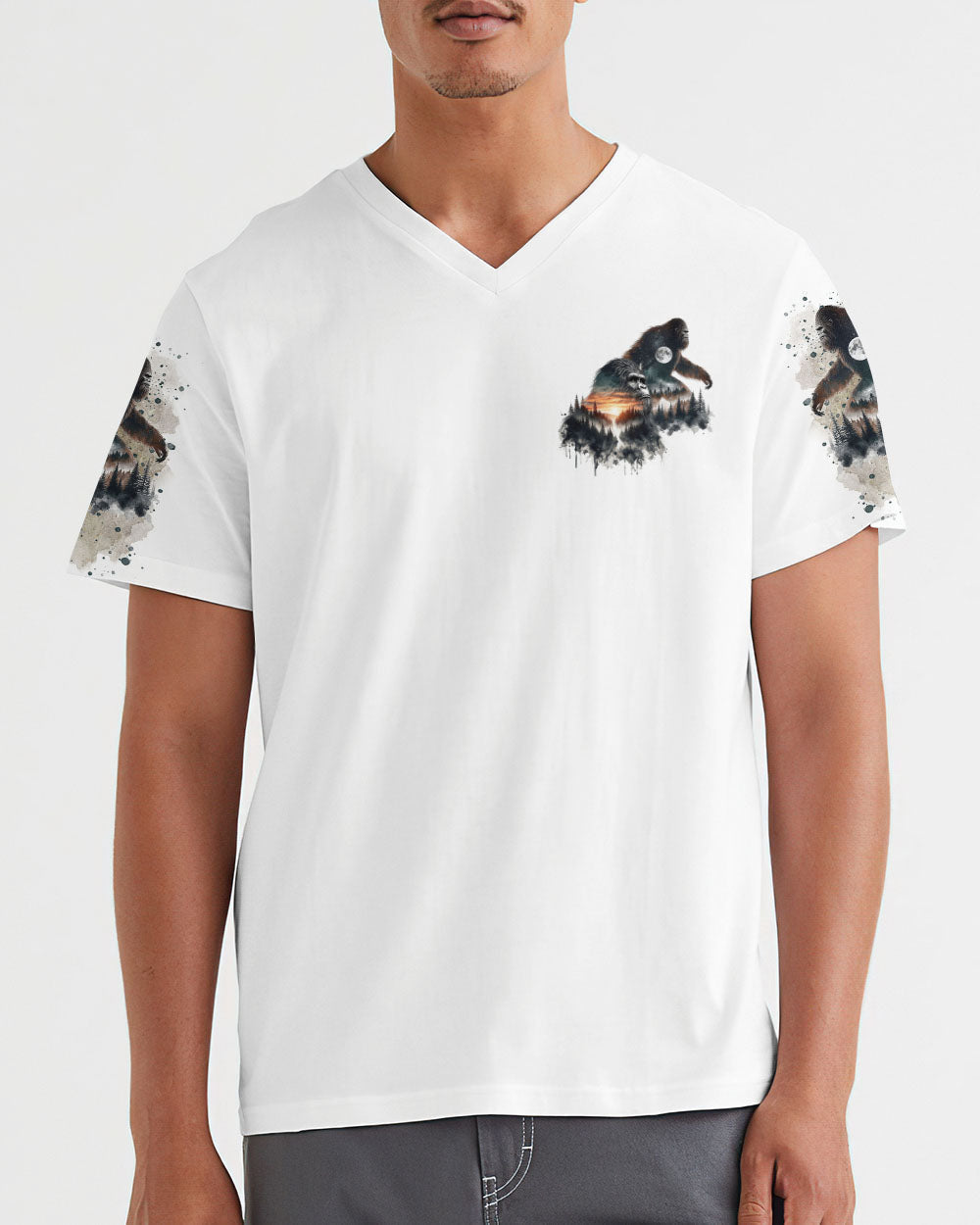 BLISSCORNERS AND INTO THE FOREST I GO BIGFOOT ALL OVER PRINT