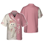 Blisscorners 3D Full Print Cute Cat Shirt Personalized Name Gift For Cats Lovers