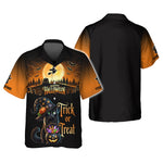 Blisscorners Black Cat Halloween Custom Name 3D Shirt Trick Or Treat Shirts Gift For Halloween Lovers