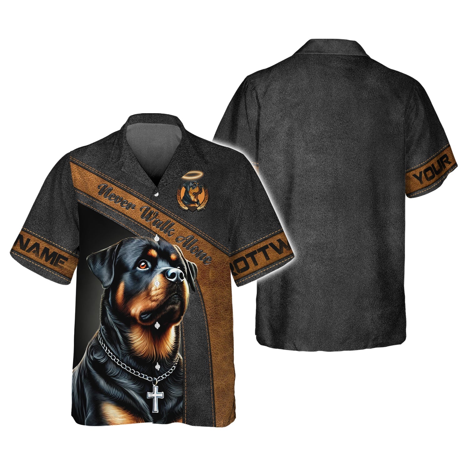 Blisscorners Never Walk Alone Custom T-Shirts Rottweiler 3D Shirt Gift For Dog Lovers