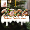 (Photo Inserted) Blisscorners Baby First Christmas - Personalized Custom Acrylic Ornament