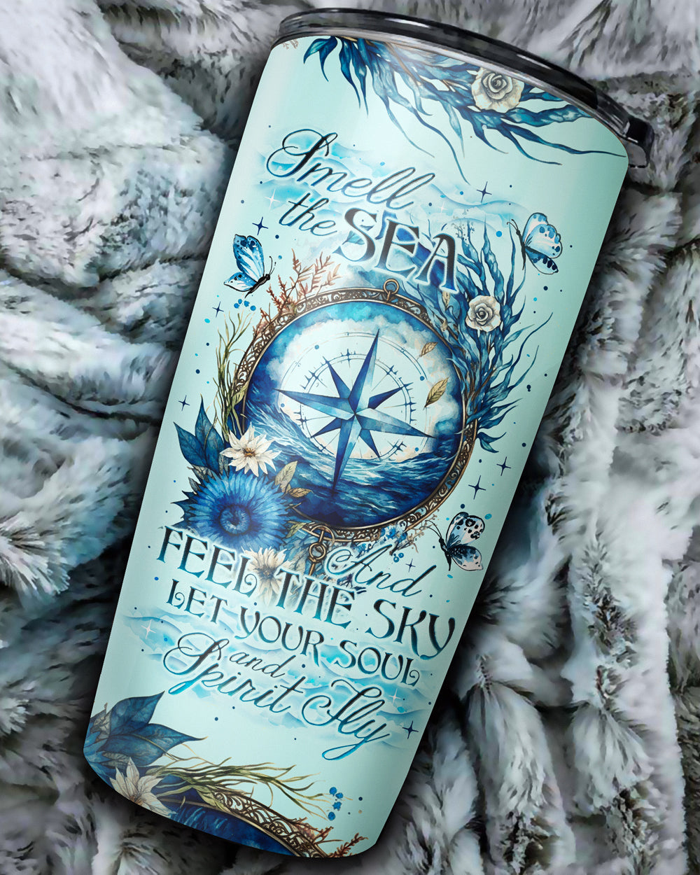 BLISSCORNERS SMELL THE SEA AND FEEL THE SKY TUMBLER