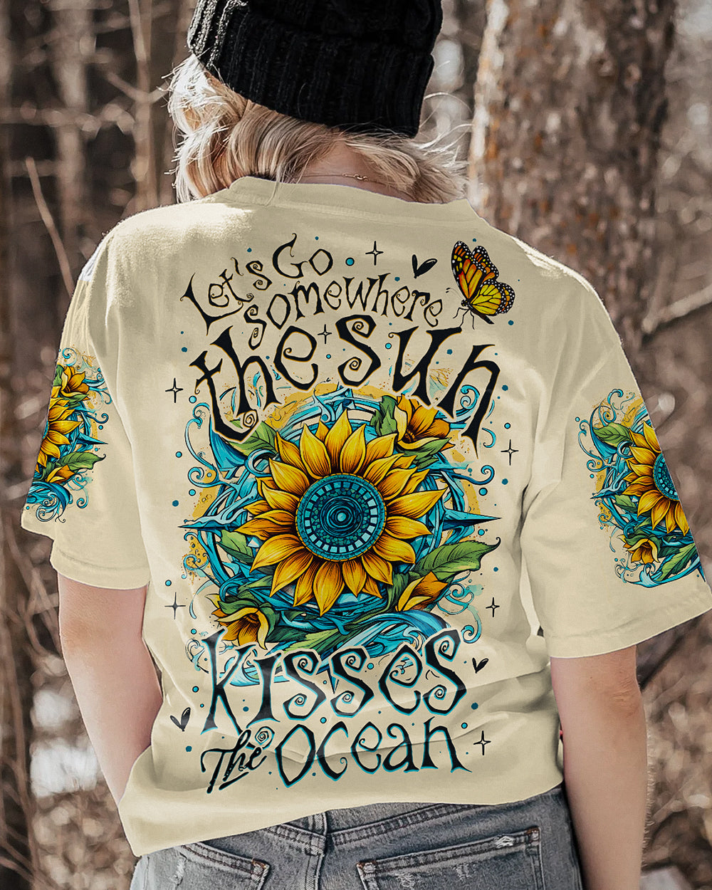 BLISSCORNERS THE SUN KISSES THE OCEAN ALL OVER PRINT