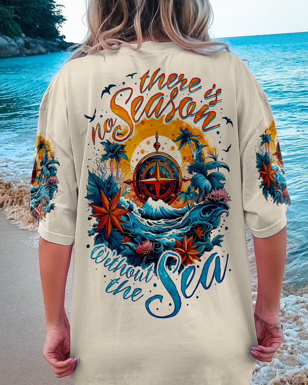BLISSCORNERS THERE IS NO SEASON WITHOUT THE SEA ALL OVER PRINT