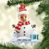 (Photo Inserted) Blisscorners Baby First Snow Day - Personalized Custom Acrylic Ornament