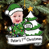 (Photo Inserted) Blisscorners Baby 1St Christmas - Personalized Custom Acrylic Ornament