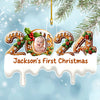 (Photo Inserted) Blisscorners Baby First Christmas - Personalized Custom Acrylic Ornament