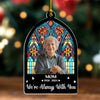 (Photo Inserted) Blisscorners A Little Bit Of Heaven In Our Home - Personalized Custom Acrylic Ornament