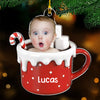 (Photo Inserted) Blisscorners Baby In Hot Cocoa - Personalized Custom Acrylic Ornament