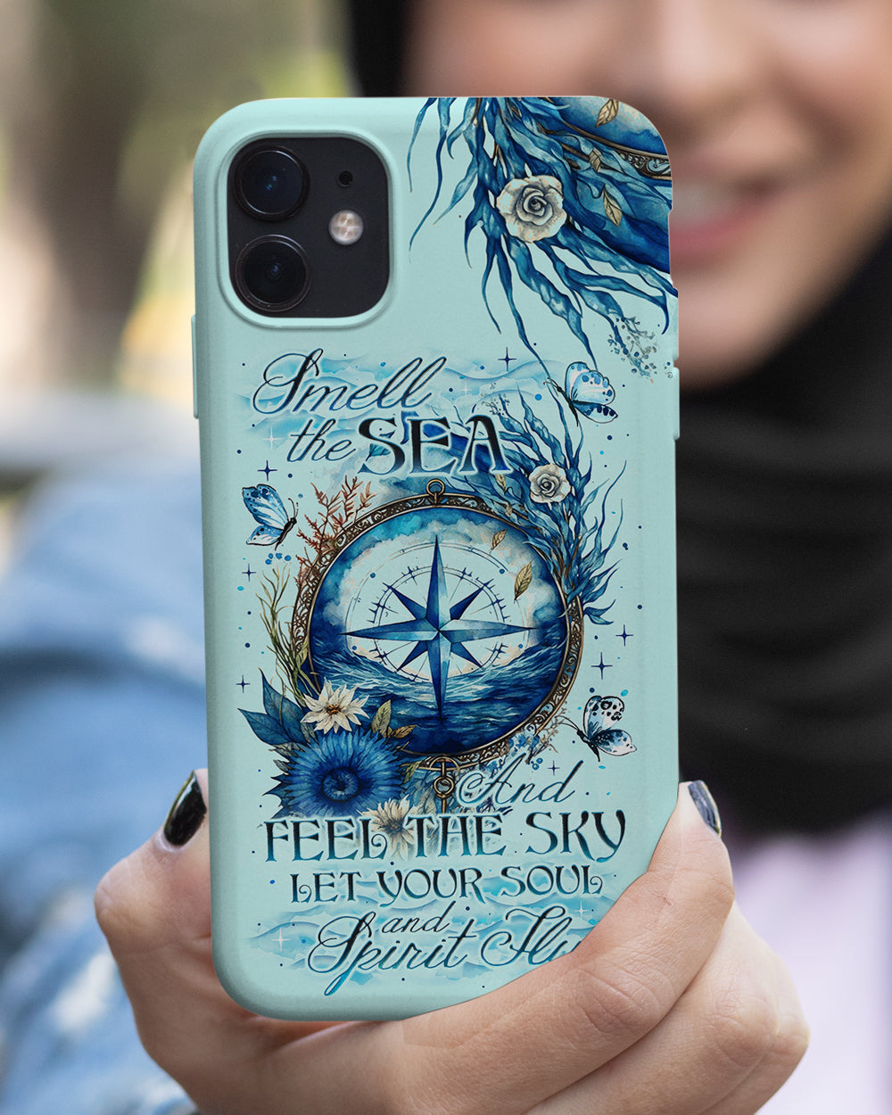 BLISSCORNERS SMELL THE SEA AND FEEL THE SKY PHONE CASE