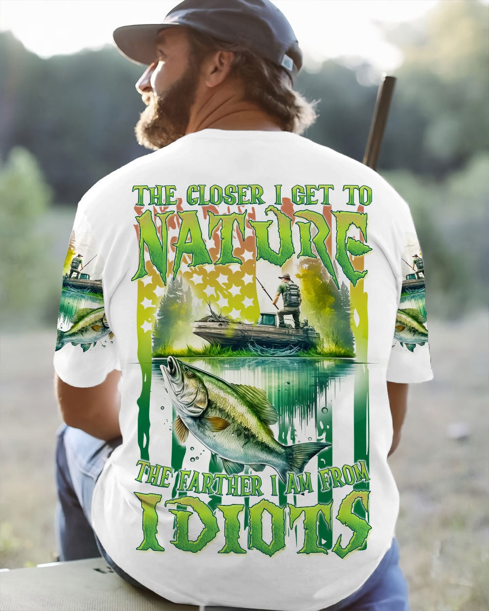 BLISSCORNERS THE CLOSER I GET TO NATURE FISHING ALL OVER PRINT