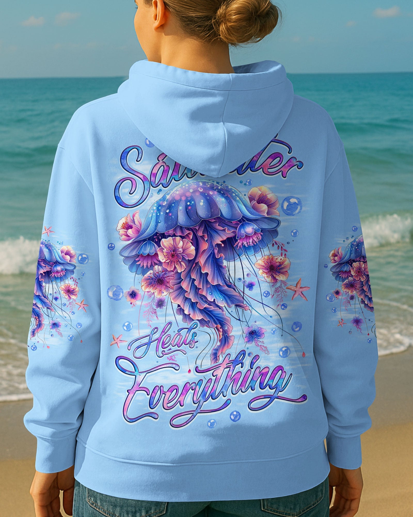 BLISSCORNERS SALTWATER HEALS EVERYTHING JELLYFISH ALL OVER PRINT