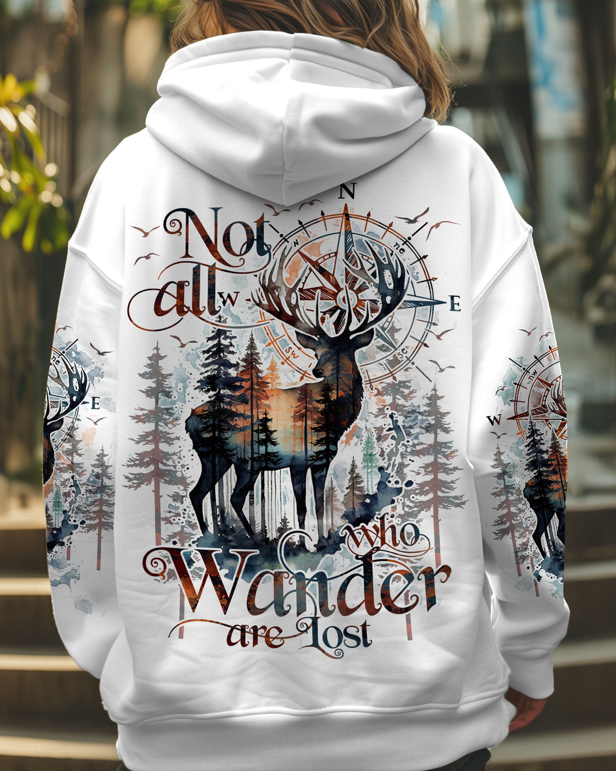BLISSCORNERS NOT ALL WHO WANDER ARE LOST ALL OVER PRINT