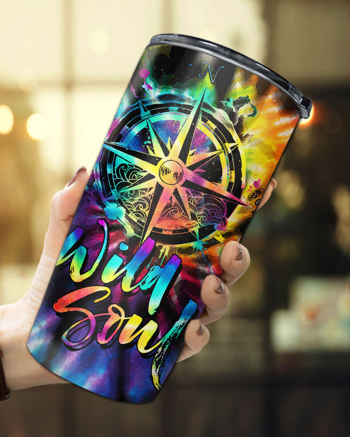 BLISSCORNERS WILD SOUL COMPASS TIE DYE TUMBLER - NZ2804233
