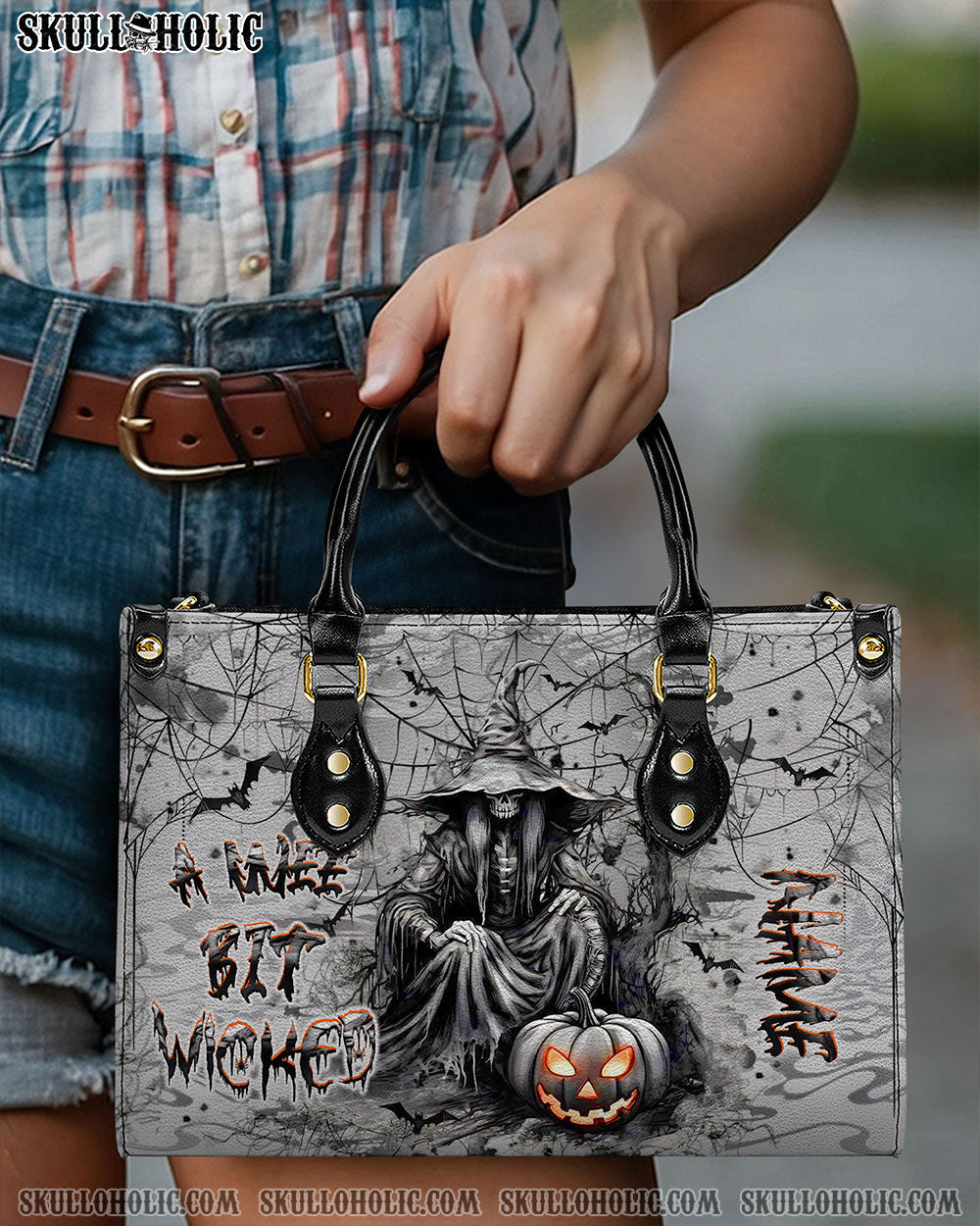 BLISSCORNERS A WEE BIT WICKED LEATHER HANDBAG