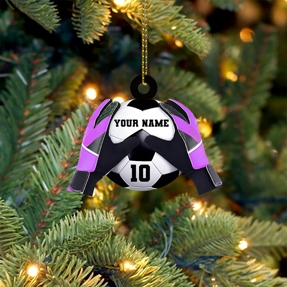 Blisscorners Goalkeeper Ornament, Personalized Ornament2D Flat LM2211