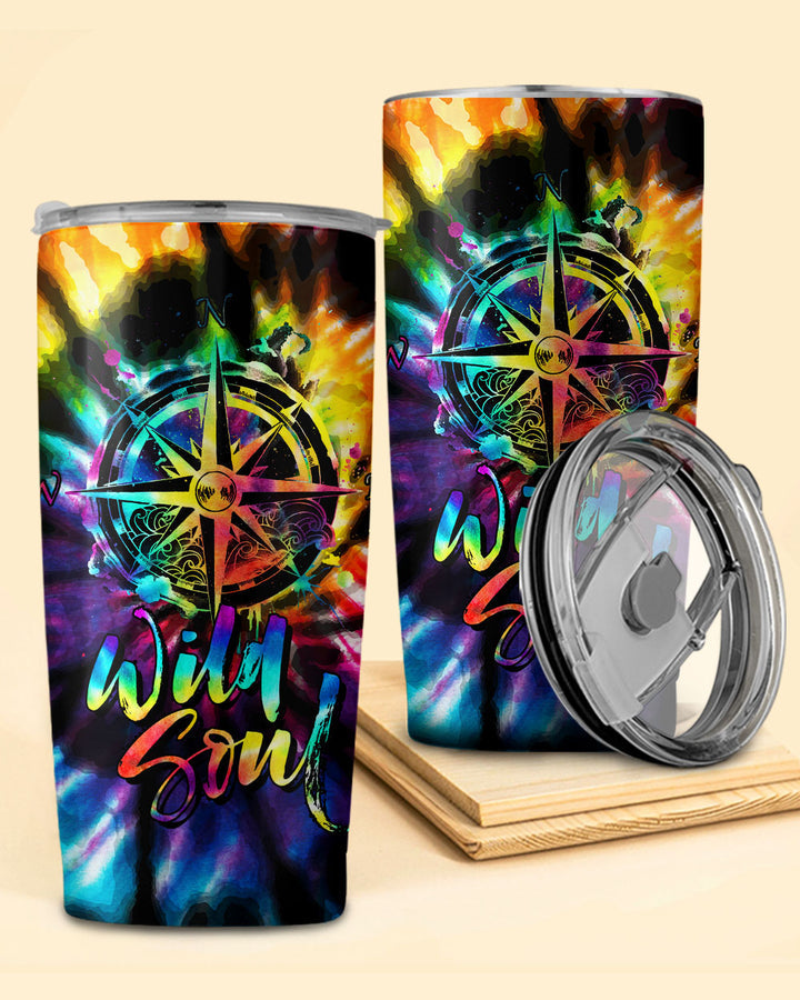 BLISSCORNERS WILD SOUL COMPASS TIE DYE TUMBLER - NZ2804233