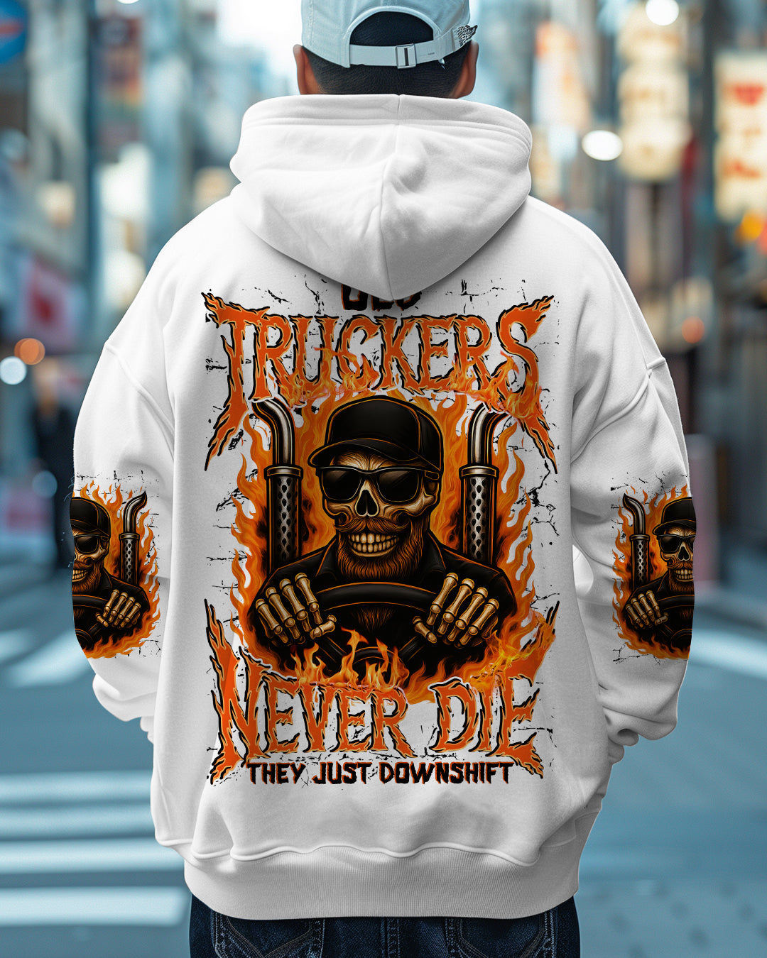 BLISSCORNERS I CLIMB HIGHER IN BOOTS LINEMAN SKULL ALL OVER PRINT