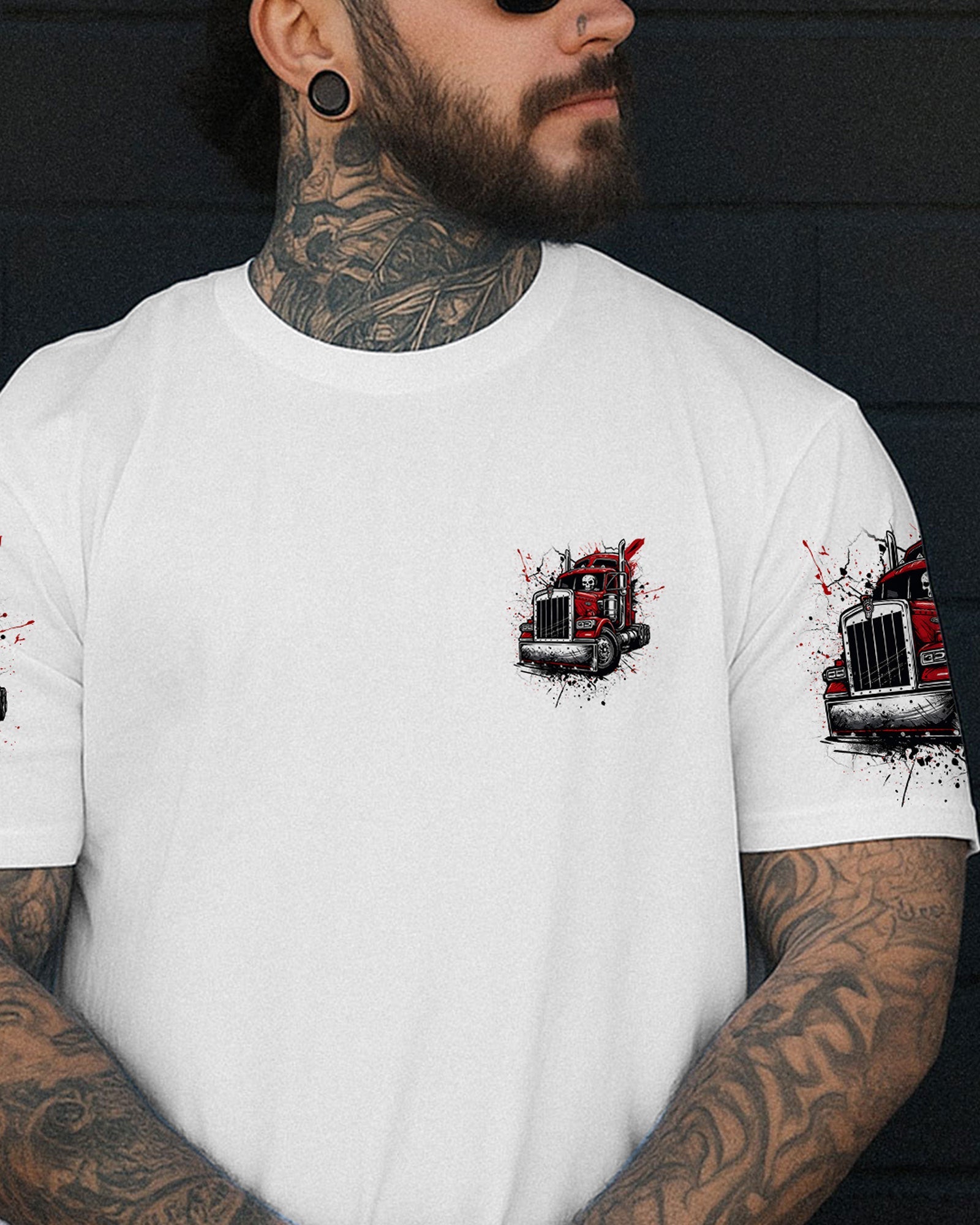BLISSCORNERS OLD TRUCKERS NEVER DIE SKULL ALL OVER PRINT