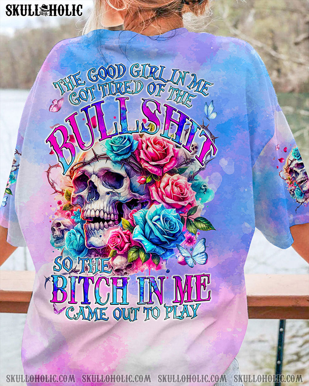 BLISSCORNERS THE GOOD GIRL IN ME ALL OVER PRINT
