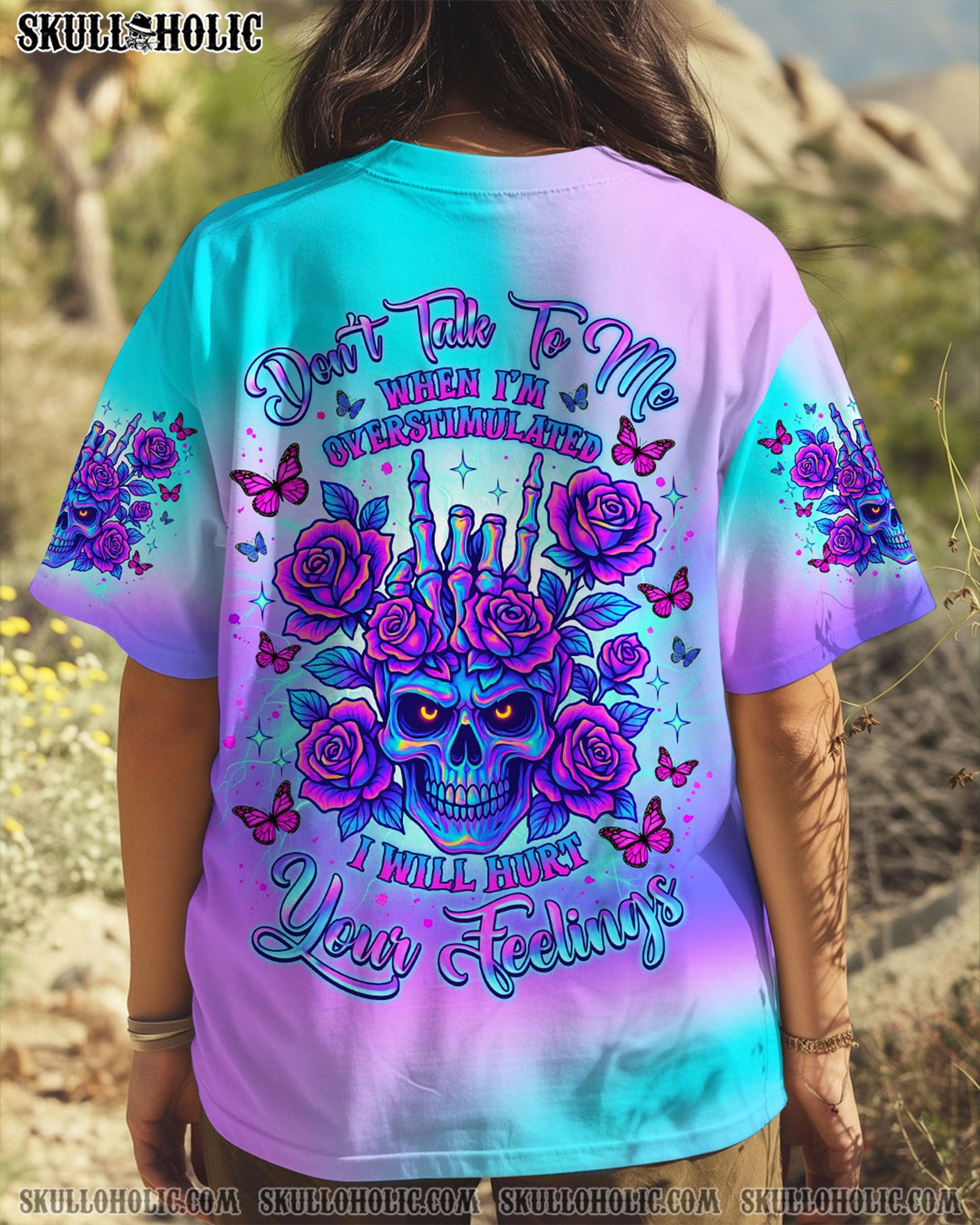 BLISSCORNERS DON'T TALK TO ME SKULL ALL OVER PRINT