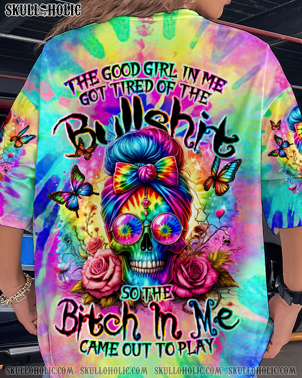 BLISSCORNERS KARMA FAIRY MESSY BUN ALL OVER PRINT