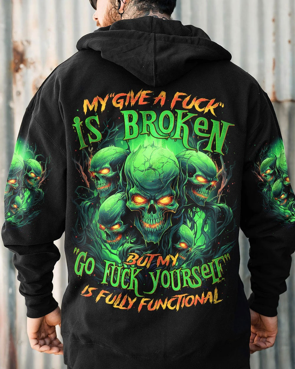 BLISSCORNERS MY GIVE A F IS BROKEN ALL OVER PRINT