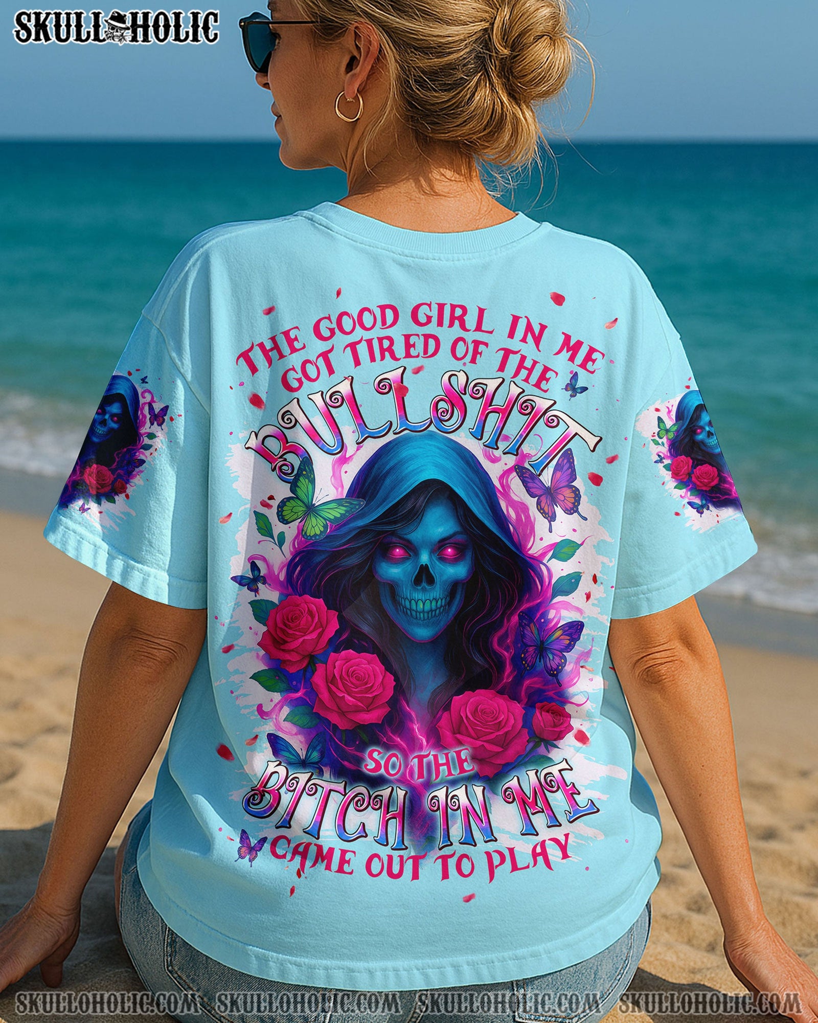 BLISSCORNERS THE GOOD GIRL IN ME ALL OVER PRINT