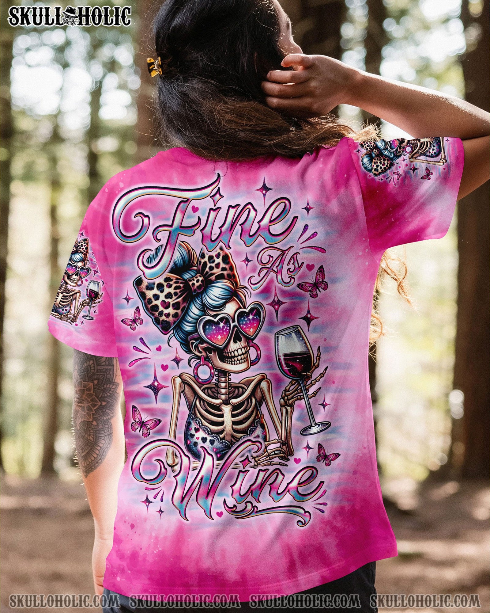 BLISSCORNERS I DON'T NEED YOUR ATTITUDE SKULL MESSY BUN ALL OVER PRINT