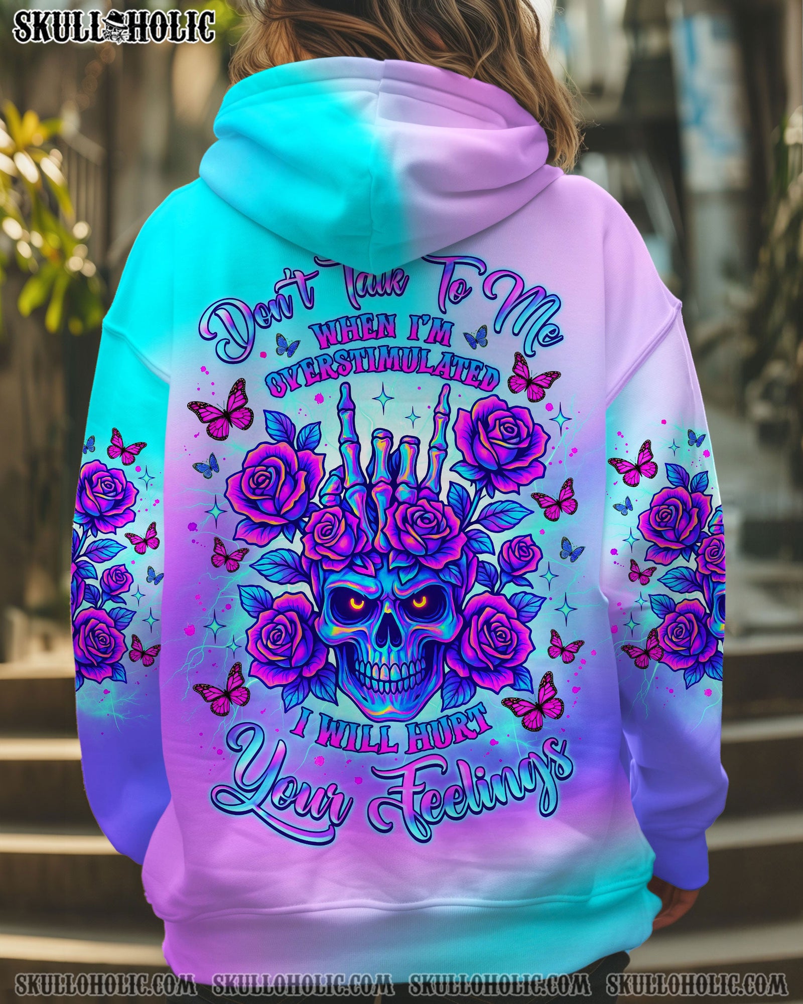 BLISSCORNERS DON'T TALK TO ME SKULL ALL OVER PRINT