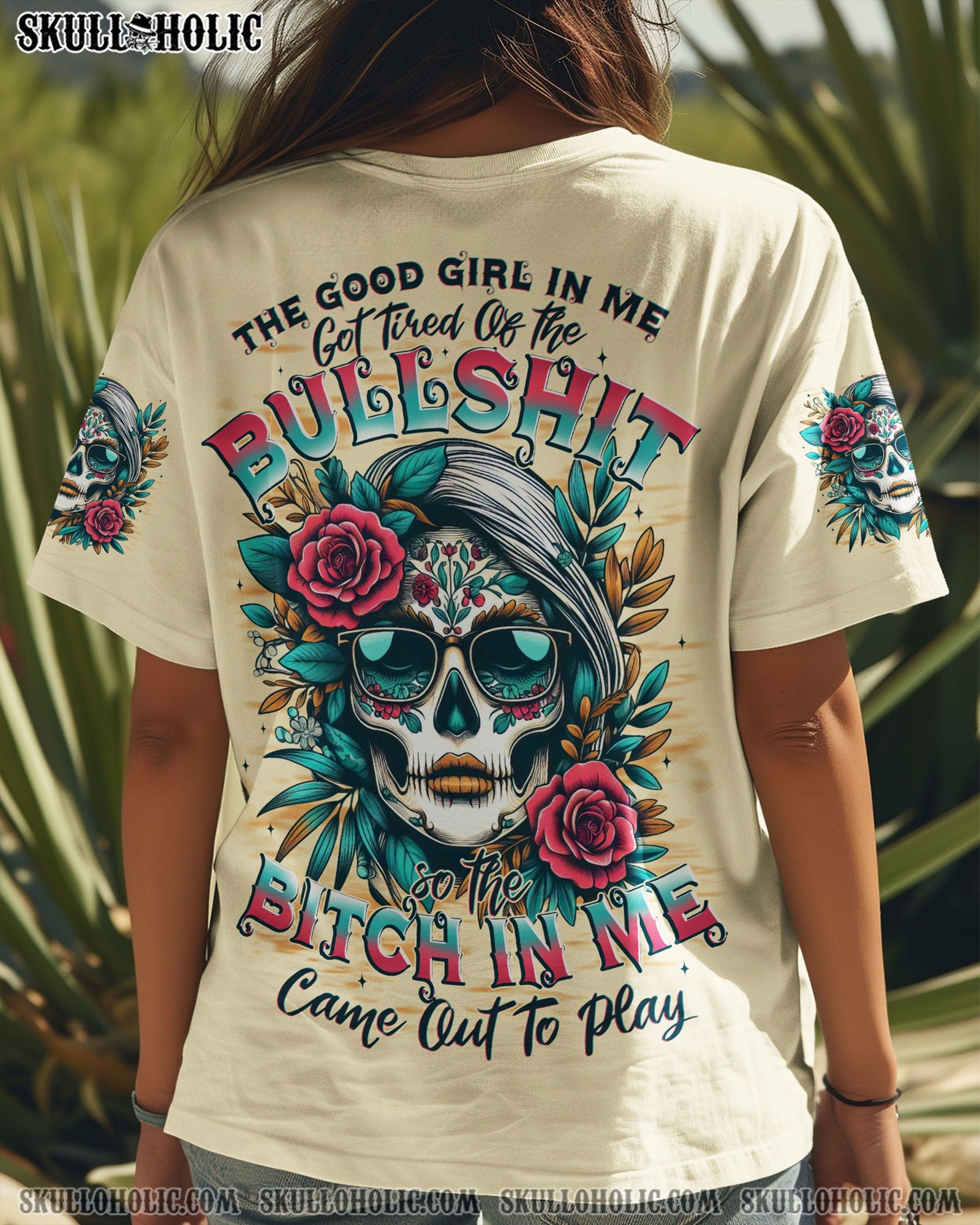BLISSCORNERS THE GOOD GIRL IN ME ALL OVER PRINT