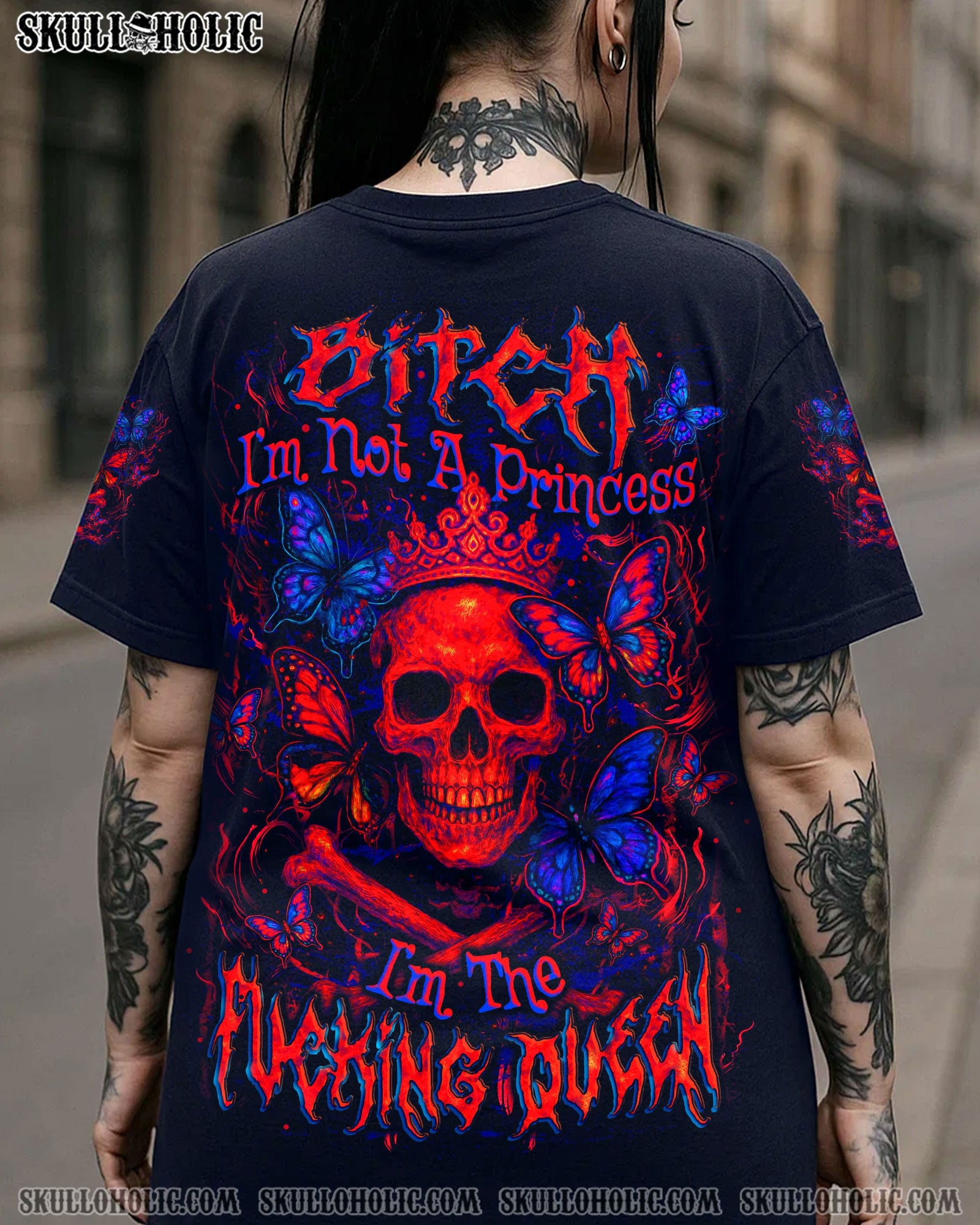 BLISSCORNERS I'M THE F QUEEN SKULL ALL OVER PRINT