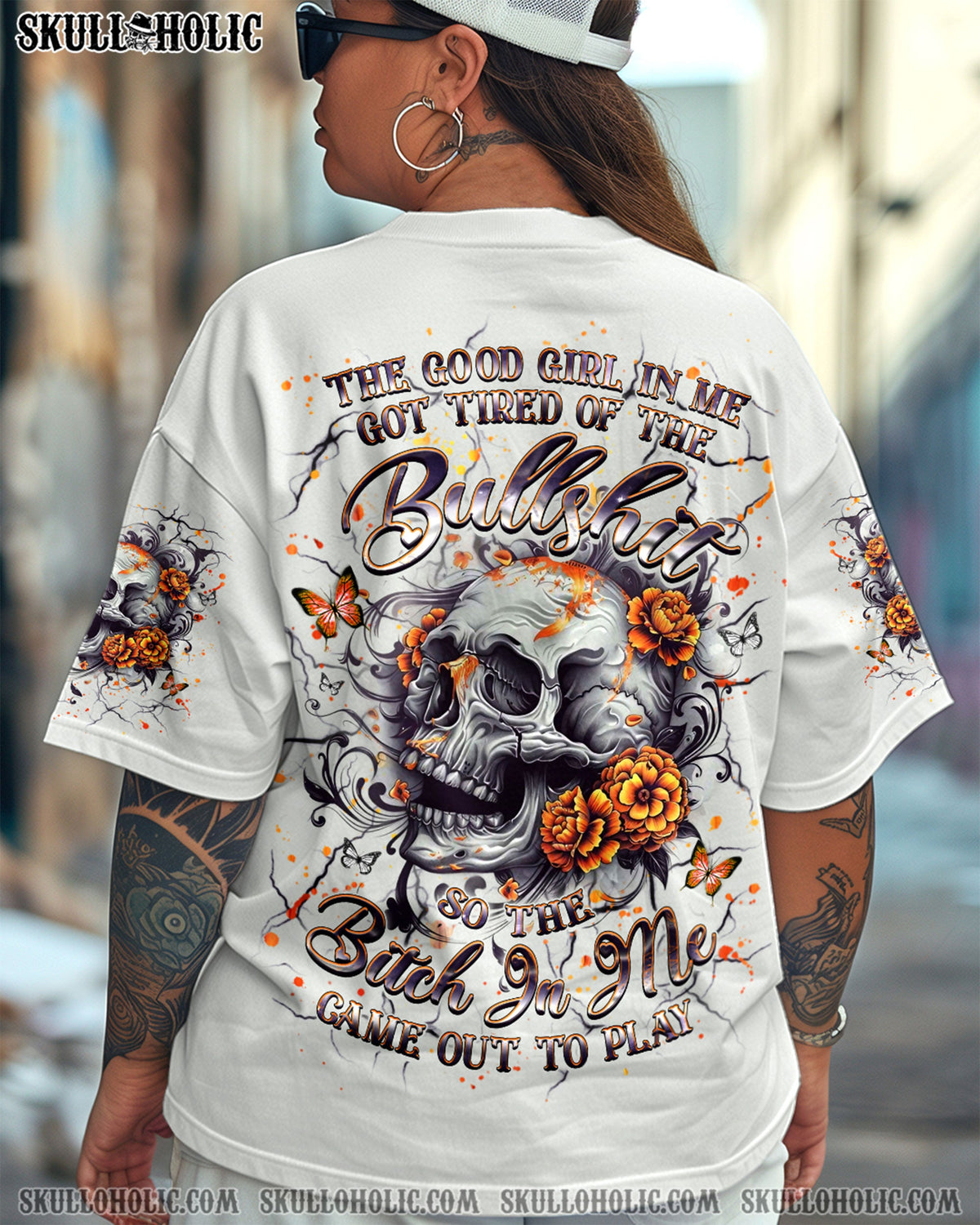BLISSCORNERS THE GOOD GIRL IN ME ALL OVER PRINT