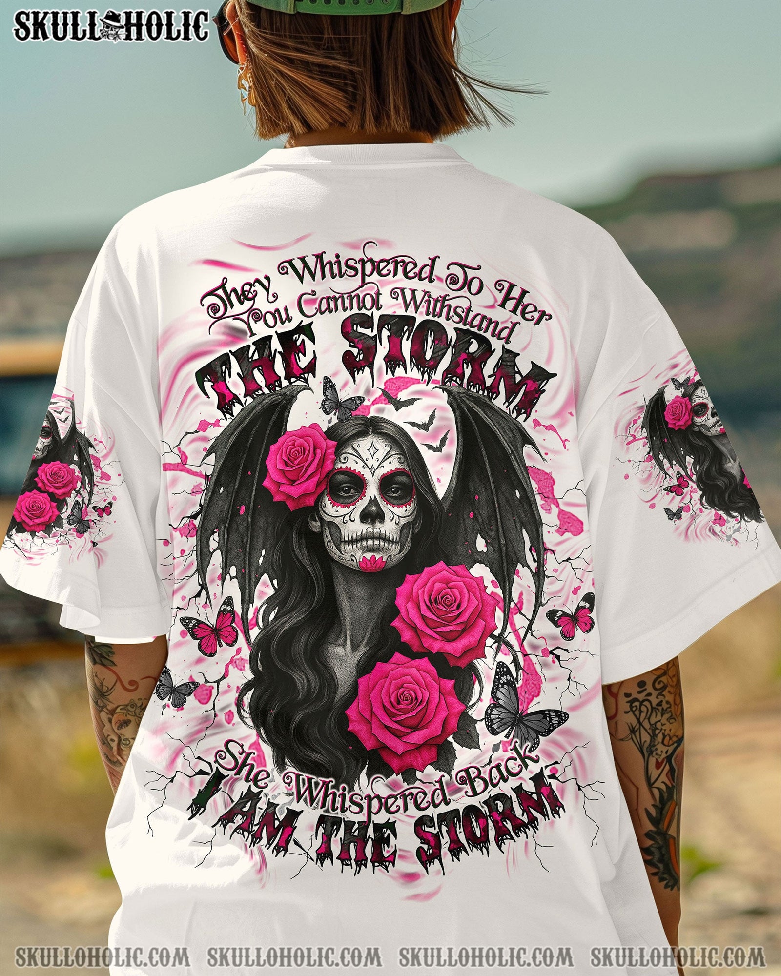 BLISSCORNERS I AM THE STORM SKULL LADY ALL OVER PRINT