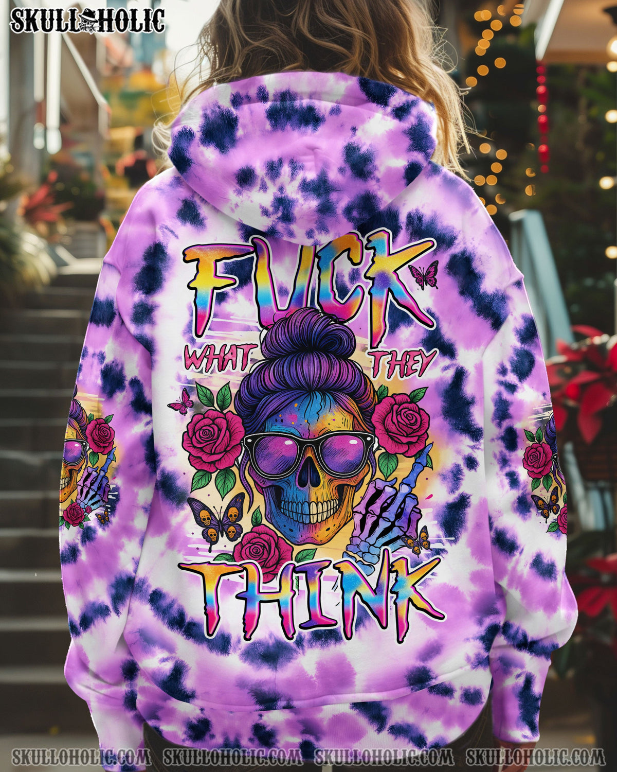 BLISSCORNERS F WHAT THEY THINK TIE DYE ALL OVER PRINT