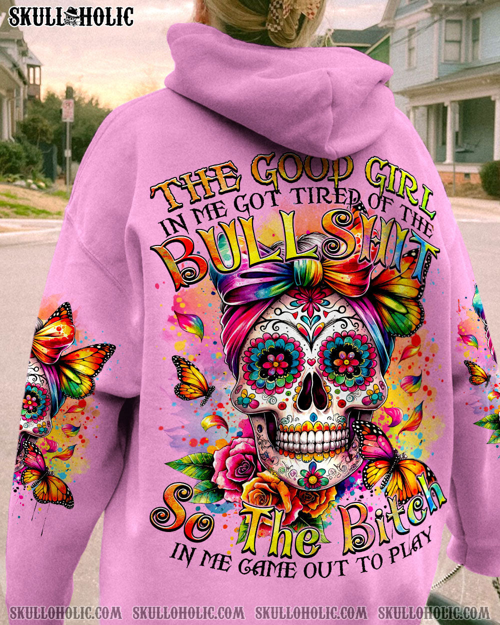 BLISSCORNERS THE GOOD GIRL IN ME ALL OVER PRINT