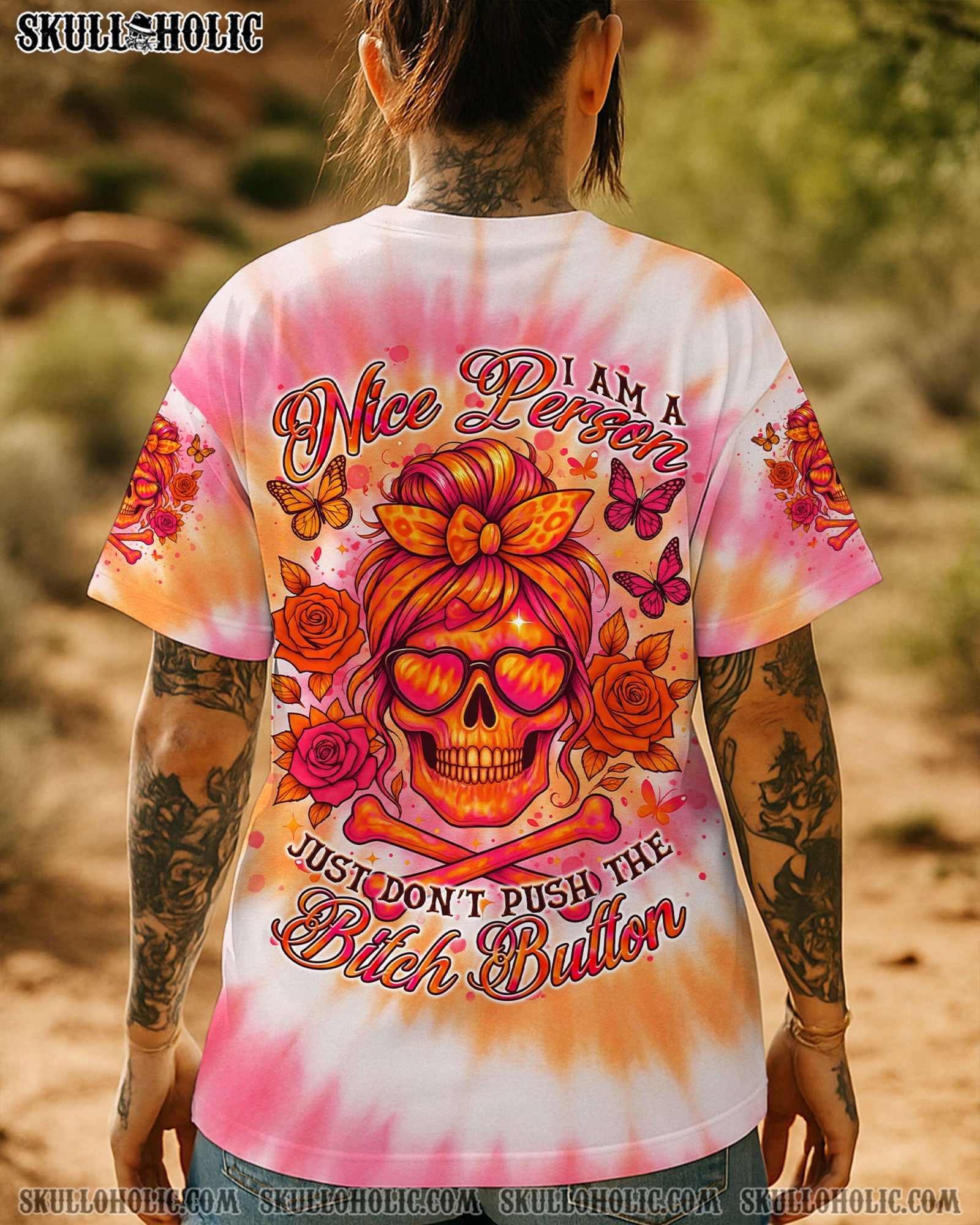 BLISSCORNERS EXPENSIVE DIFFICULT AND TALKS BACK MESSY BUN ALL OVER PRINT