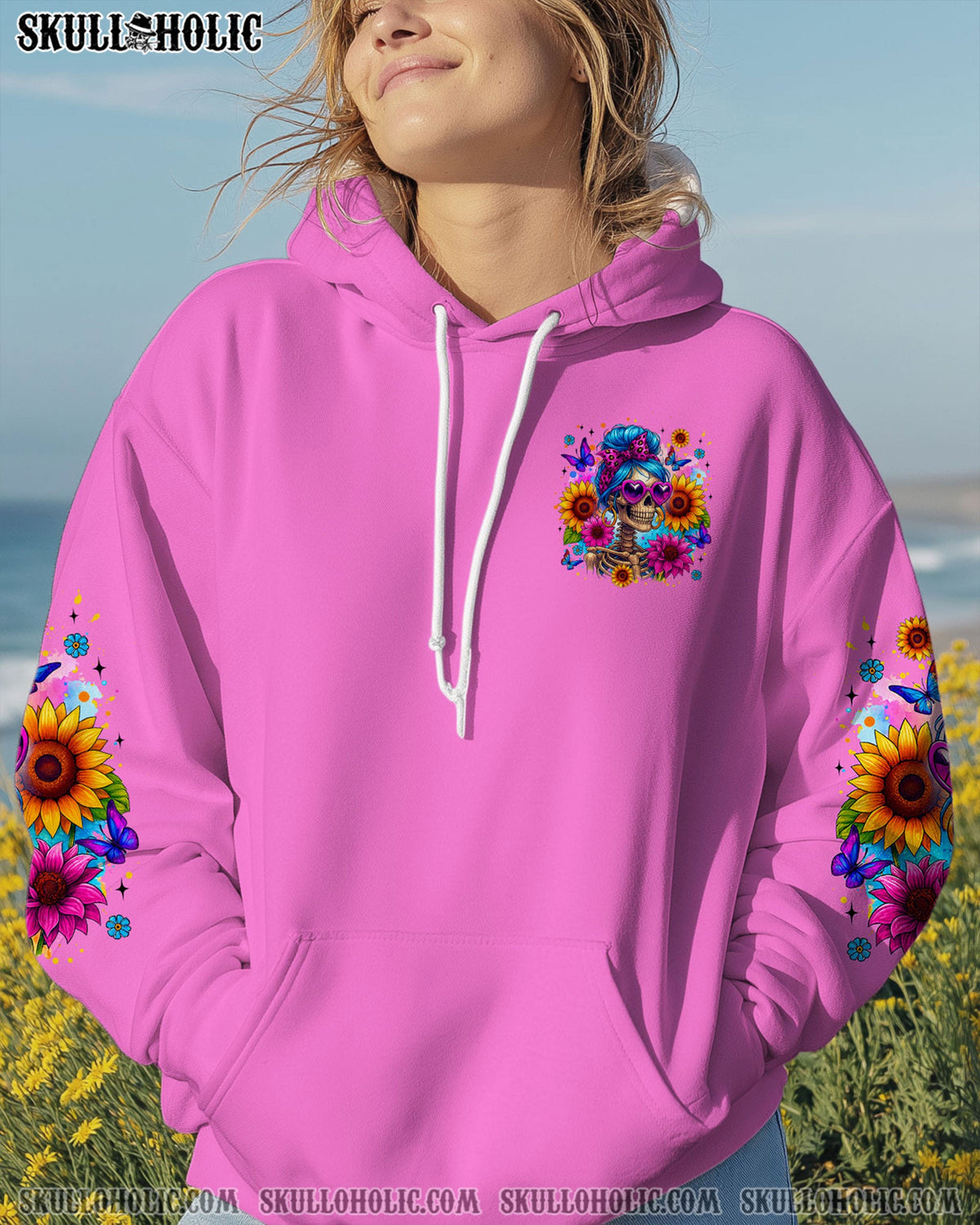 BLISSCORNERS (HOT DEAL) DON'T TRY TO FIGURE ME OUT MESSY BUN ALL OVER PRINT