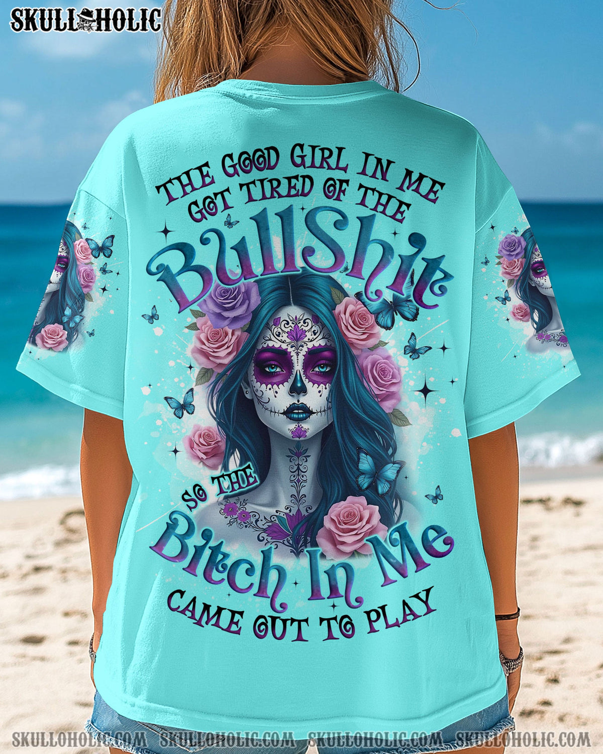 BLISSCORNERS THE GOOD GIRL IN ME ALL OVER PRINT