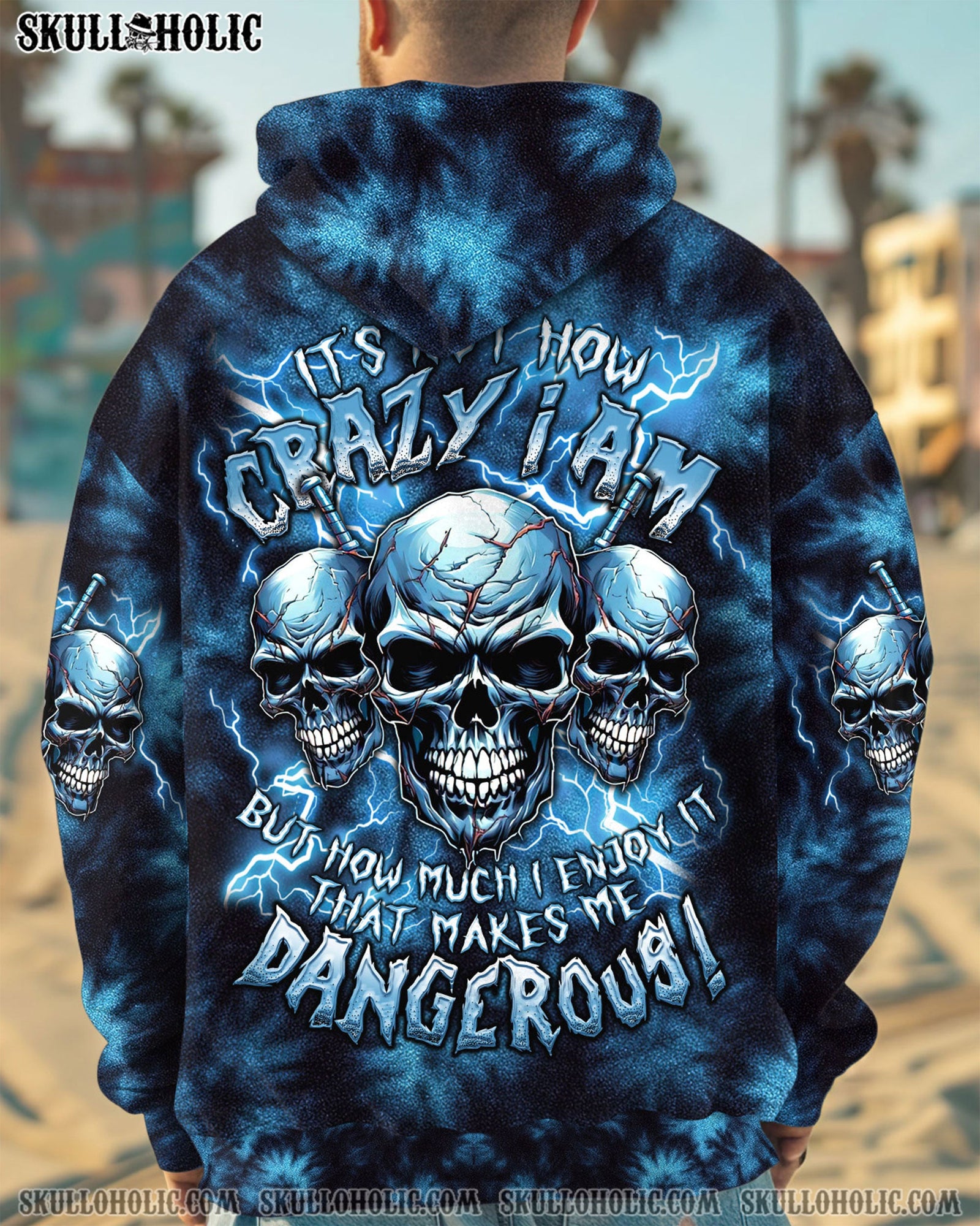BLISSCORNERS IT'S NOT HOW CRAZY I AM TIE DYE ALL OVER PRINT