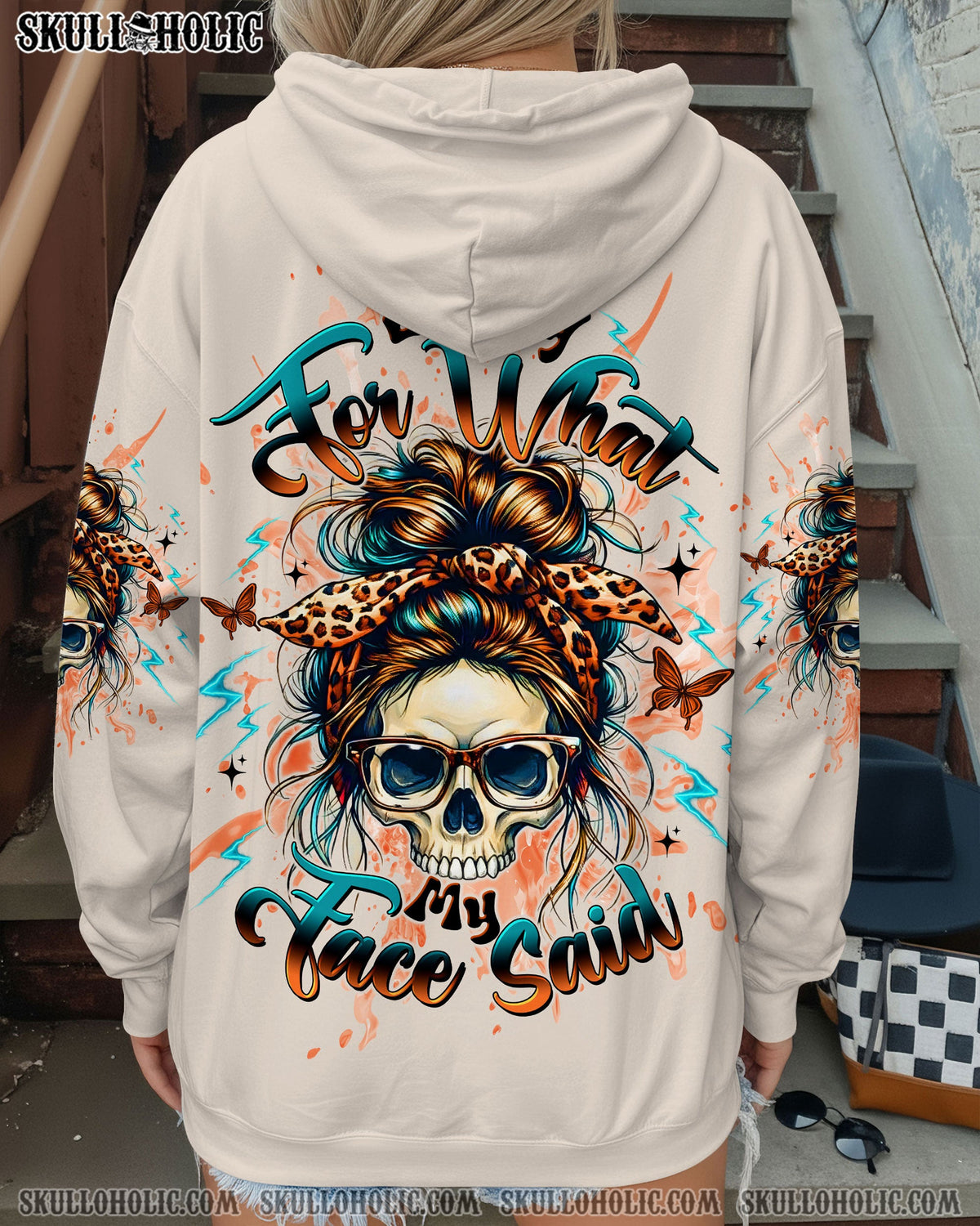BLISSCORNERS I AM THE STORM MESSY BUN ALL OVER PRINT