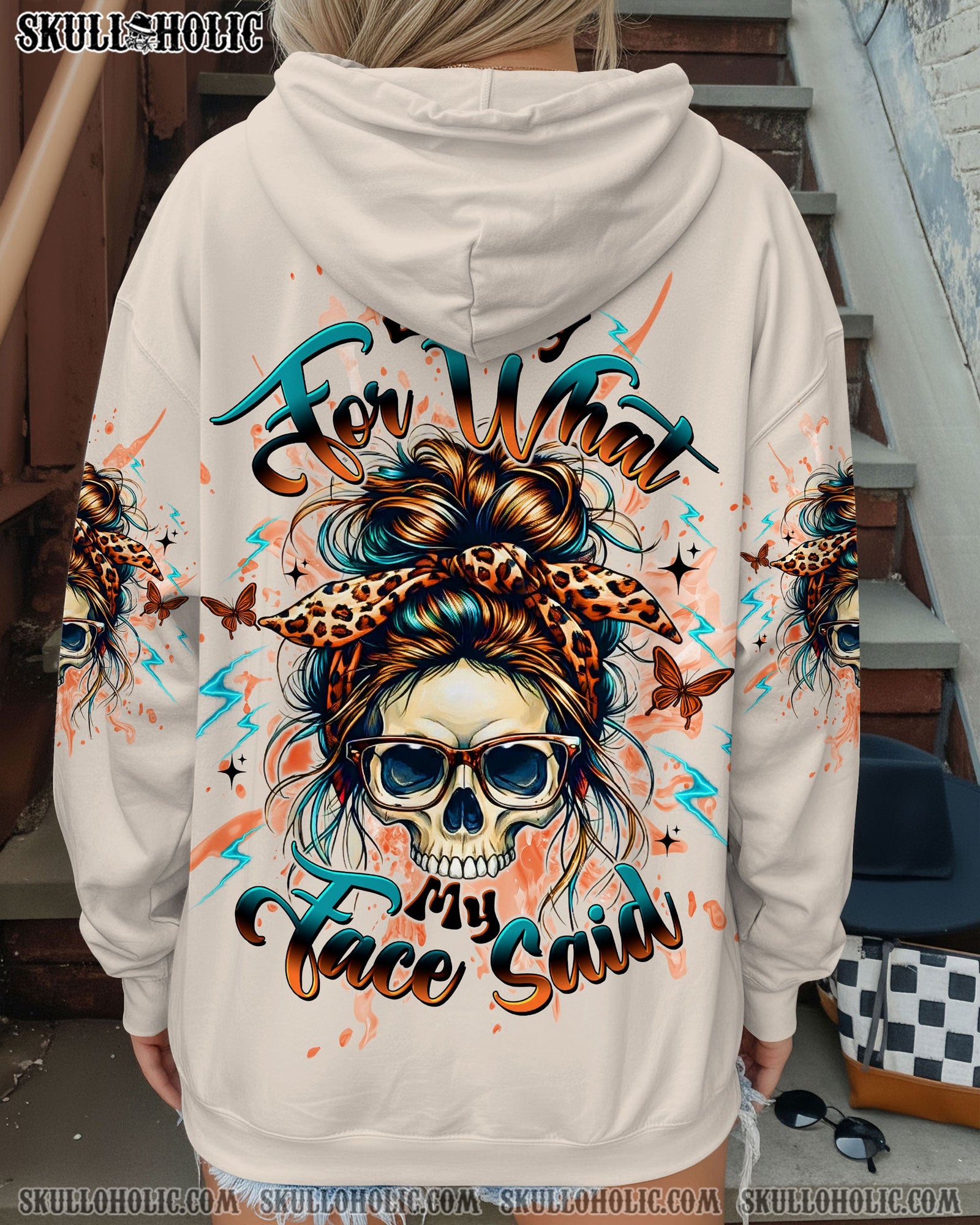 BLISSCORNERS I AM THE STORM MESSY BUN ALL OVER PRINT