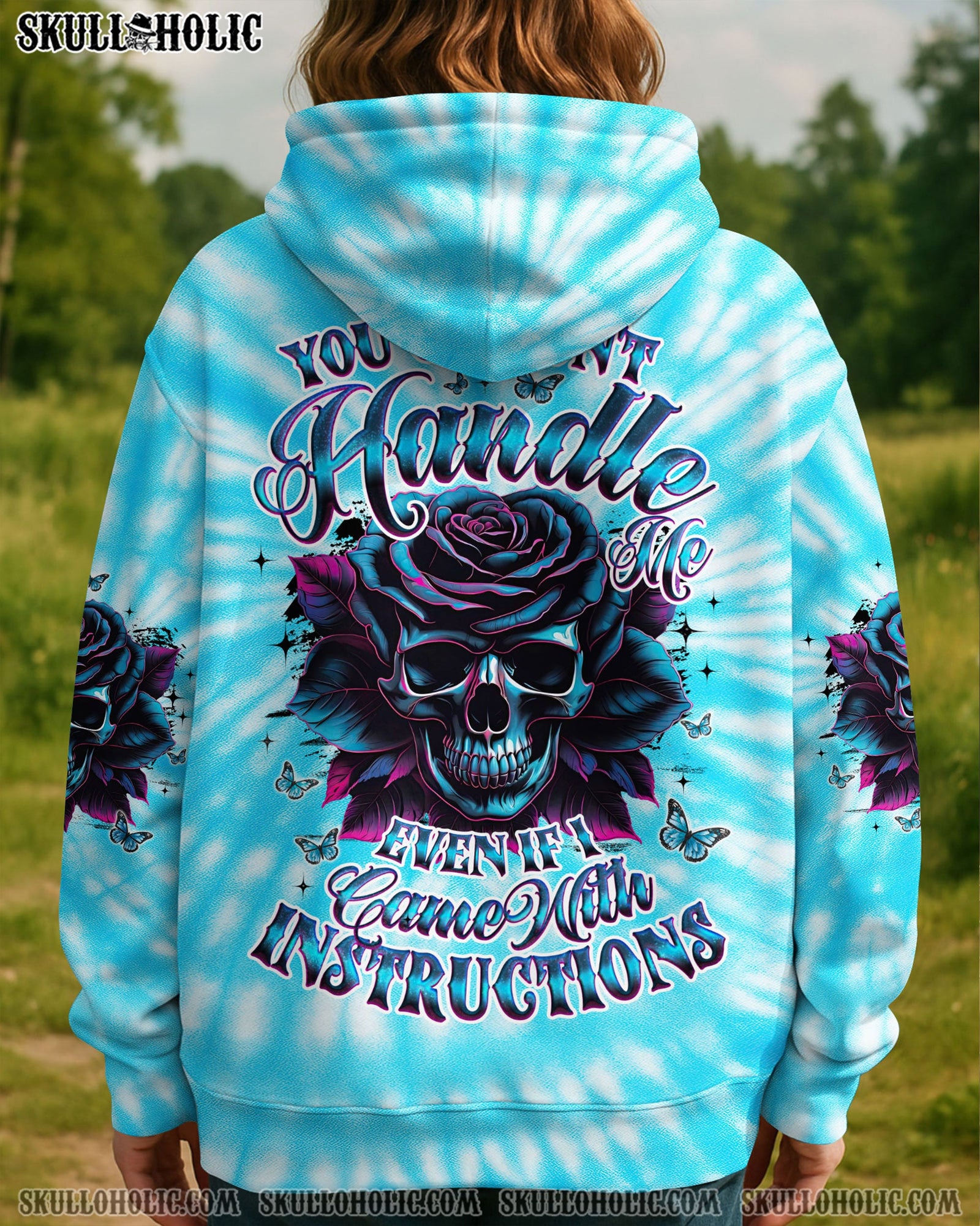 BLISSCORNERS YOU COULDN'T HANDLE ME  TIE DYE ALL OVER PRINT
