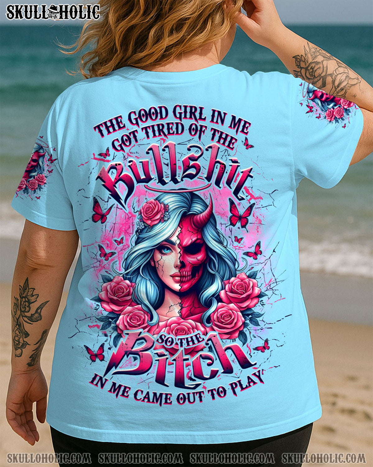 BLISSCORNERS THE GOOD GIRL IN ME ALL OVER PRINT