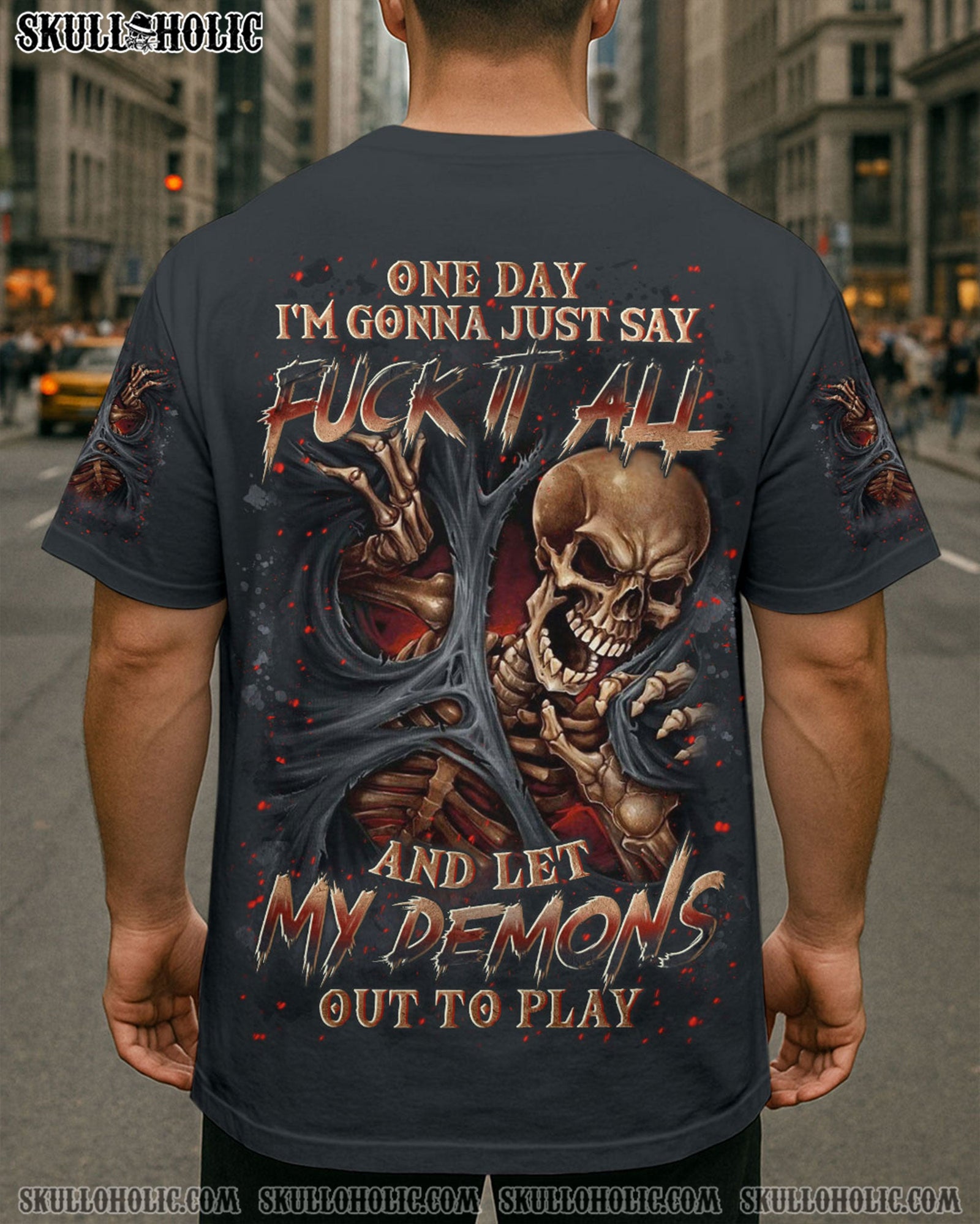 BLISSCORNERS ONE DAY I'M GONNA JUST SAY ALL OVER PRINT