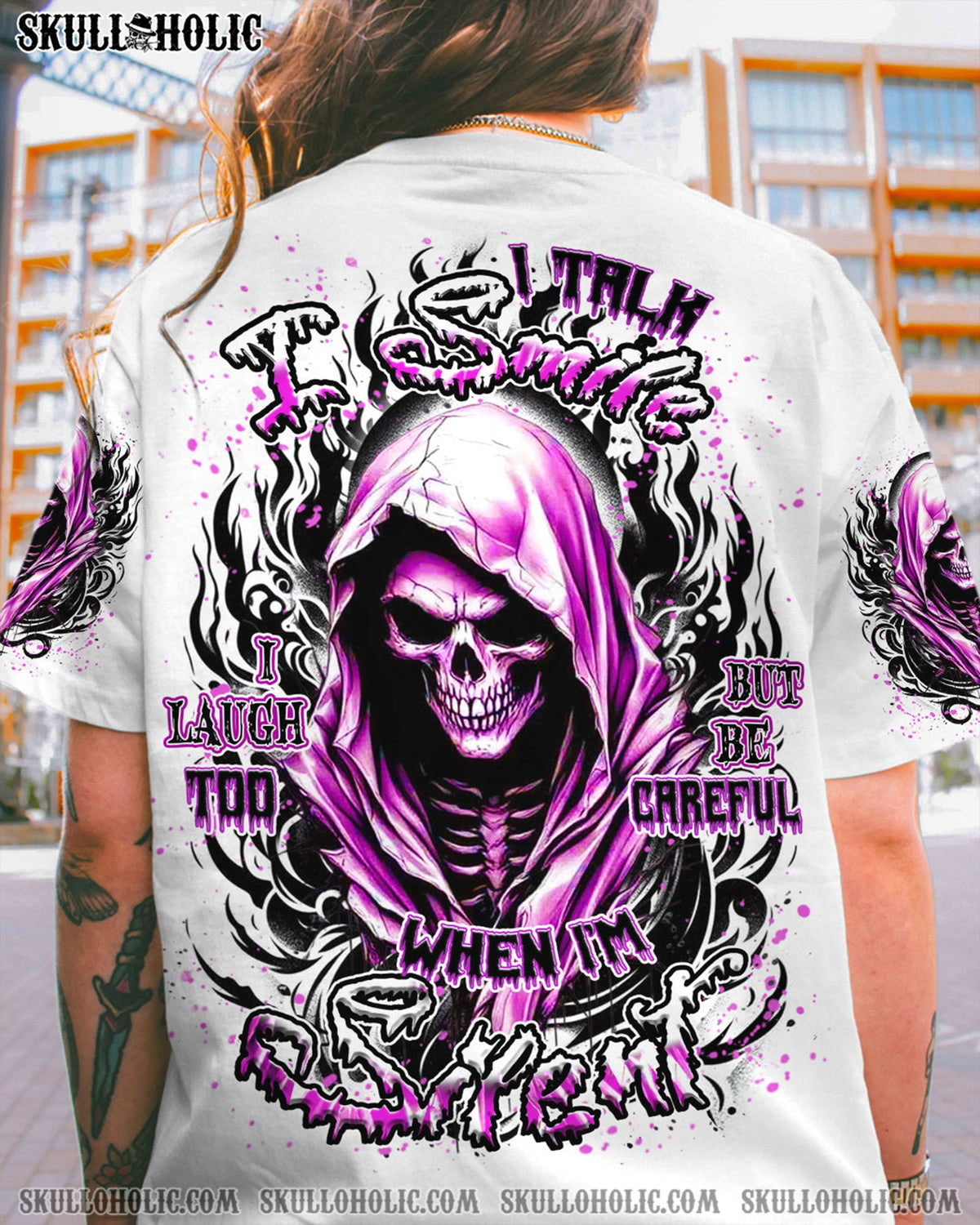 BLISSCORNERS BE CAREFUL WHEN I'M SILENT REAPER ALL OVER PRINT