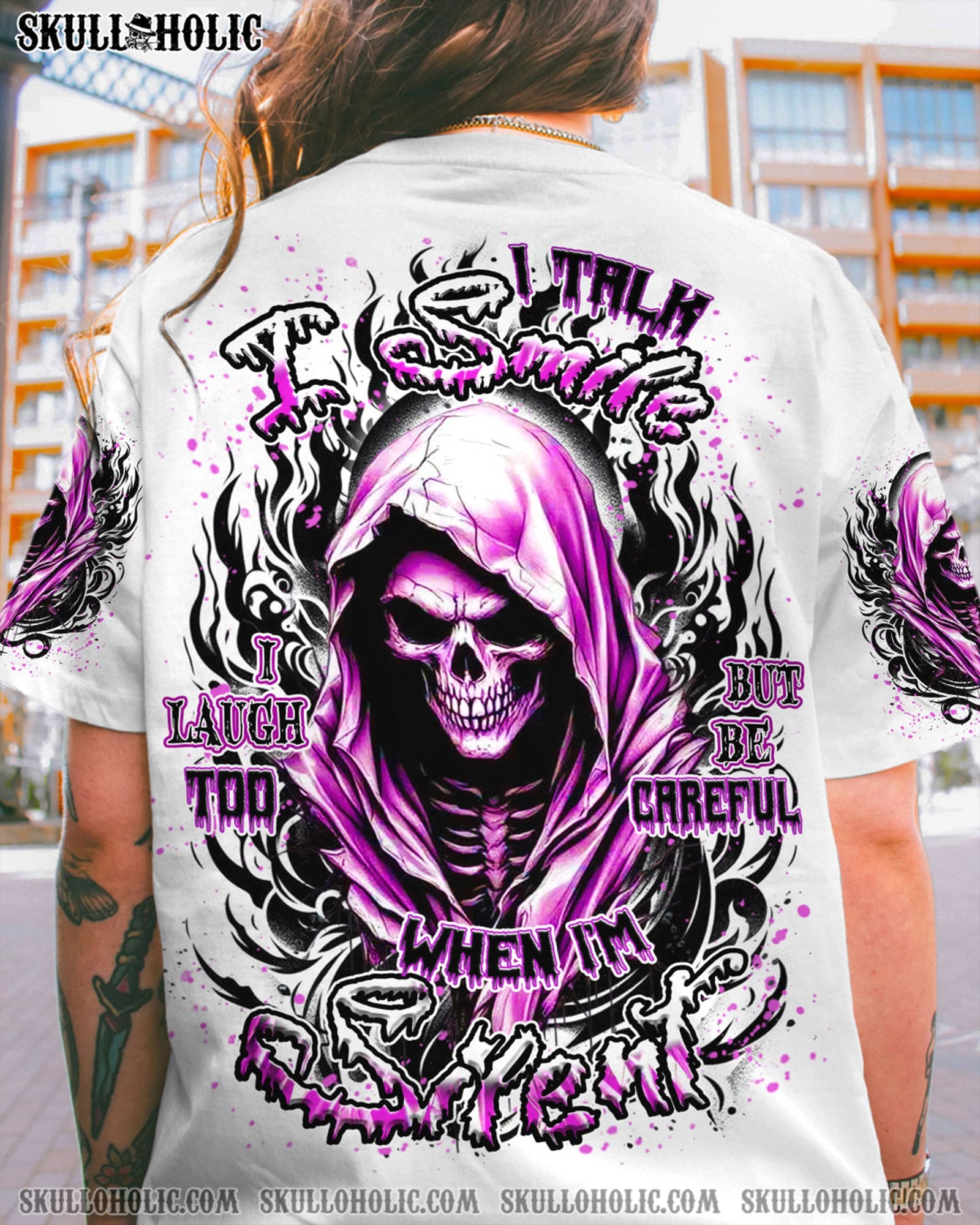 BLISSCORNERS BE CAREFUL WHEN I'M SILENT REAPER ALL OVER PRINT
