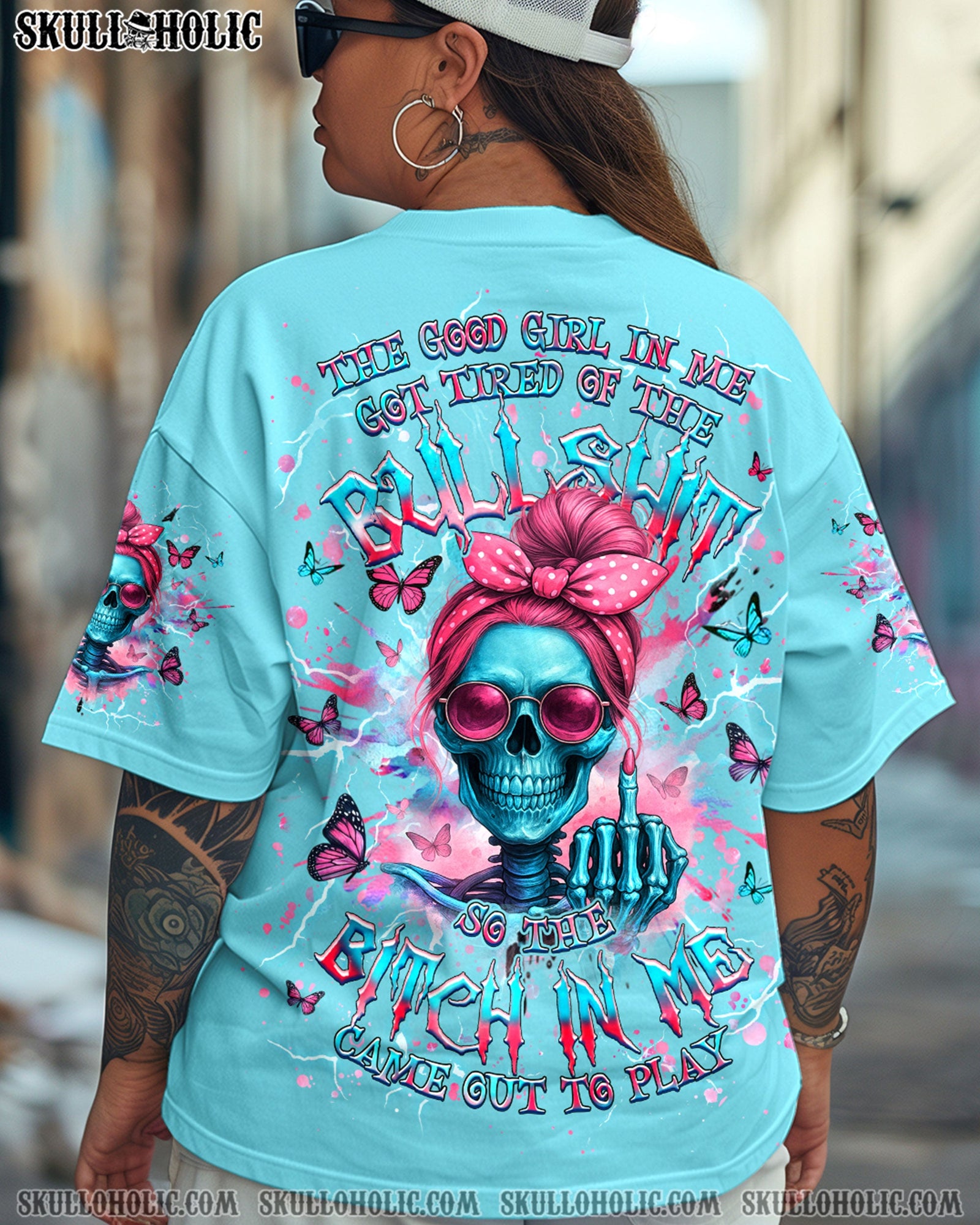 BLISSCORNERS THE GOOD GIRL IN ME ALL OVER PRINT
